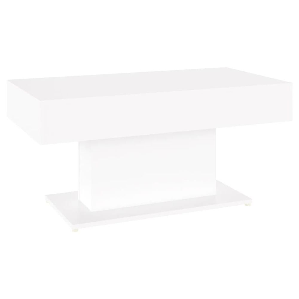 Vidaxl Konferenčný stolík biely 96x50x45 cm drevotrieska